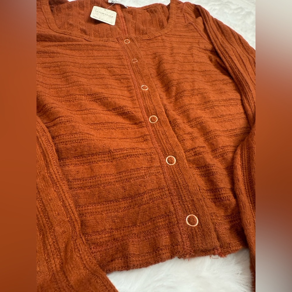 NWT Intimately Free People Cabin Ready ¾ sleeve cardigan - Picture 8 of 8